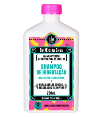 Lola Cosmetics Be(m)dita Ghee Shampoo Hidratação 250ml – Banana e Aloe Vera