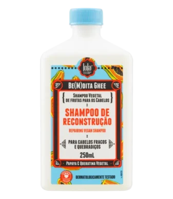 Lola Cosmetics Be(m)dita Ghee Shampoo Reconstrução 250ml – Papaya e Queratina Vegetal