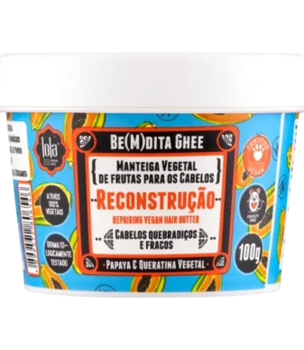 Lola Cosmetics Be(m)dita Ghee Máscara Reconstrução 100g – Papaya e Queratina Vegetal