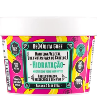 Lola Cosmetics Be(m)dita Ghee Máscara Hidratação 100g – Banana e Aloe Vera