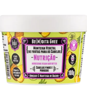 Lola Cosmetics Be(m)dita Ghee Máscara Nutrição 100g – Abacaxi e Manteiga de Bacuri