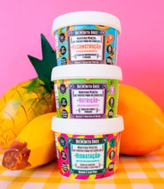 Lola Cosmetics Kit Be(m)dita Ghee Máscaras 3x100g – Hidratação, Nutrição e Reconstrução