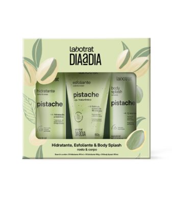 Labotrat Kit Trio Pistache – Esfoliante + Hidratante + Body Splash
